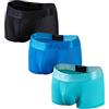 Faringoto Boxer sexy da uomo in seta di ghiaccio traspirante mesh ad asciugatura rapida pantaloncini sportivi