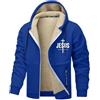 Generic Felpa Zip con Cappuccio Uomo Blu Leggere Scritte Interno Aperte Antivento Croci Cachemire Corna Centrale Tutte Zucchero sopra Oliva Aderenti Seta Quarti Tendenza