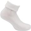 Frencis 6 Paia Calze Calzini Corte Donna Soft, Morbidi 100% MADE IN ITALY (Bianco)