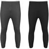 Tesmark 2 paia di pantaloni lunghi termici da uomo, in morbido tessuto elasticizzato, biancheria intima calda, intimo invernale leggero, taglia S-6XL, Nero grigio, 6XL