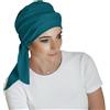 CAREBELL Smooth - Turbante cappello oncologico di bambù per chemioterapia o alopecia, Oceano, Taglia unica