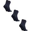 DANISH ENDURANCE Calzini Uomo Fibra di Bambù, 3 Paia, Blu Scuro, 35-38