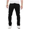 Yazubi - Pantaloni Chino in Cotone da Uomo - Pantaloni Chino Business - Pantaloni in Tessuto Stretch per Uomo, Nero (Black 4R194008), W33/L38