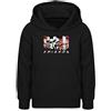 Unibly Costume horror Friends - Halloween film spaventoso bambini felpa con cappuccio, Nero , 140