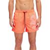 SUNDEK Boardshort, Costume da Bagno con Stampa da Uomo (IT, Testo, L, Regular, Regular, Fluo Orange)