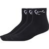 Karl Kani Unisex Gnature Ankle Socks (3Pack) 39-42 black