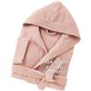 MAYRA Accappatoio Personalizzabile in Spugna 100% Cotone 500 gr Taglie Calibrate | Adulto, Uomo, Donna, Hotel | Personalizzato con Iniziali, Nome, Logo | Design e Ricamo Made in Italy (S, Rosa)