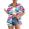 hohololo Hawaii, camicia da donna hawaiana, a maniche corte, taglie S-XXL