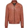 Infinity Leather Giubbotto Bomber Universitario MA-1 da Uomo in Morbida Pelle