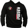 Generico Felpa Ascoli Sport Calcio - con Cappuccio Senza Tasca Centrale - Tifosi Ultras Ascoli Vari Colori Taglie dalla S alla XXL