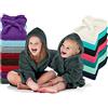 Emily´s Check Accappatoio per bambini Emily's Check - Morbido pile per bambini e bambine 1522.2202, 6-8 anni, turchese