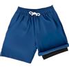 Leeboom Costume Bambino Mare 2 in 1 con Slip Interno - Costume Ragazzo Mare Antistrappo Asciugatura Rapida con Mutandina Integrata, Ideale per Estate e Piscina