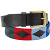Zerimar Cintura in pelle da uomo | pelle bovina | stile polo argentino | larghezza 38 mm | fibbia elegante | cinturino in pelle premium, Nero, 110 cm
