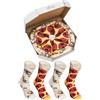 Rainbow Socks - Pizza Vegetariana Donna Uomo - 4 paia di Calze - Taglia 36-40