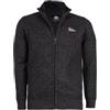 COVERI VIALE MORIN Pullover uomo con zip intera con patch e ricamo foderato internamente in pile