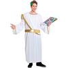 PEGASUS Costume Travestimento Virgilio Vestito Adulto Carnevale Made in Italy