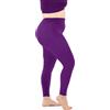 LEELA LAB Leggings Donna Taglie Forti, Linea Basic, Comodi e Versatili, Realizzati in Morbida Microfibra con Tecnologia Seamless - Made in Italy