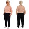 FERRUCCI COMFORT Pigiama Sanitario con Cerniera Posteriore Chiusura Zip in 100% Cotone - Ideale per Anziani, Incontinenza, Alzheimer e Demenza, Tuta Intera (IT, Testo, S, Regular, Regular, Rosa)