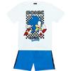 Sonic The Hedgehog - Set di Maglietta e Pantaloncini per Bambini Abbigliamento da Gioco per Ragazzi Blu 10-11 anni
