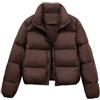Generico Piumini Abbigliamento Donna Piumino Donna Rosso Nuovo abbigliamento da donna in cotone, caldo e spesso, abbigliamento invernale in cotone Giubbotto Termico Donna Giubotto Donna (Coffee, L)