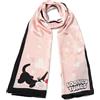 Braccialini B Braccialini Foulard Looney Tunes Foulard realizzato in tessuto poliestere effetto seta di colore rosa sul quale è stato stampato "Silvestro", vari dettagli di colore bianco e nero, laterale il logo