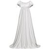 Generico Abito da Donna Regency Abito Medievale Vittoriano retrò a Vita Alta con Maniche a Nastro,Invernale Abito da Cocktail Abiti da Cerimonia Lunghi Maxi Abiti per Casual Feste Inverno,Regalo Colleghi
