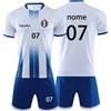 HDSD Completo Calcio Maglia Calcio Personalizzabile Maglie da Calcio Taglie da Bambino e Adulto (Bianco)