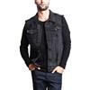 Cicilin Classics Giacca Gilet per Uomo Vintage Denim Vest Uomo Jeans Senza Maniche Giacca Giubbotto Smanicato Nero 842 EU XL