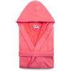 Novia Pompea accappatoio Uomo Donna con cappuccio Microspugna (jersey) (XL/XXL, Rosa)
