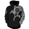 GLUDEAR - Felpa da Uomo con Cappuccio e Stampa 3D di Tatuaggi Vichinghi della Mitologia Norvegese, Taglia S-5XL, L