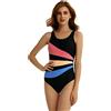 TaissBocco Atletico Donna Slim Fit Tummy Costume da Bagno Allenamento Sportivo Costume da Bagno Sexy Backless Costume da Bagno(L, F6)