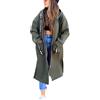 Hiseng Felpa Donna con Zip Cappotto, Stile Classico Felpe con Cappuccio Giacca Sportiva Ladies Manica Lunga Hoodie Ragazza Autunno Primavera Sweatshirt S-5XL (Verde Militare,S)
