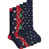 Ciocca Calze Uomo Lunghe Fantasia Caldo Cotone Morbide e Confortevoli - Confezione 3/6 Paia Autunno Inverno [BOXCW6_NAT2_11_1]