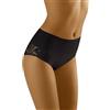 Wolbar Slip Femminile Modellante con Ricami WB465, Nero,XL