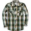 Dubinik® Camicia Uomo Quadri Bottoni Vintage Casual Camicia con Bottoni Automatici Western Camicia Cowboy Uomo Regular Fit