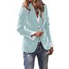 Leaomuny Blazer Donna Velluto Liscio Elegante Curvy Giacca Women Invernale Morbido Manica Lunga Cardigan Casual da Ufficio Moda Coat Cerimonia Vintage da Ufficio Jacket Sfoderato Riunioni Sociali
