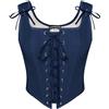 SCARLET DARKNESS Corsetto rinascimentale da donna, vintage, con lacci