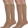 BEONTOP by Gambetti Gambaletti Compressione Graduata Donna 140 Denari 2Pz - Calze Compressione 22-23 mmHg, Riposanti, Contenitive, Elastiche Per Vene Varicose, Comfort Support Line - Made in Italy