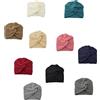 Faringoto Chemo Copricapo da donna, turbante lavorato a maglia a croce con cappuccio Lndian