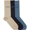 Emporio Armani Casual Cotton 3-pack Short Socks Calzini Uomo (Pacco da 3)