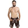 Schöneberger Trachten Couture Lederhosen da Jogging da Uomo - Pantaloni da Jogging Ricamati - Trachtenhose Oktoberfest - Schöneberger Trachtenlederhose (L, Marrone)