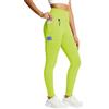 baleaf Leggins Sportivi Donna Foderati in Pile, Impermeabili Giallo Fluorescente XL