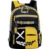 Shout XMan | Zaino Scuola Elementare per Bambini per Cibo e Acqua Zainetto da Bambino con 4 Compartimenti e Portaborraccia - Zaino Heavy Weighter