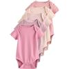 NEXT Bambina Confezione da 5 body a maniche corte per bebè Rosa 6 Mesi-9 Mesi