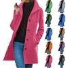 Generico Cappotto Lungo Donna Invernale Cappotto Donna Trench con Taglio Slim Fit Doppio Petto, Giacca in Lana Mista con Maniche Lunghe e Bottoni Eleganti, Cappottino Invernale