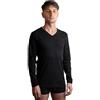 New Day intimo eccezionale Made in Italy- 3 Maglie Intime per Uomo (con Collo Tondo o Collo a V) Manica Lunga in Caldo Cotone Invernale (V/Nero,2XL)