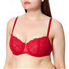 Chantelle DE Donna Pyramide Reggiseno a Mezza Coppa Not Applicable, Rosso (Coquelicot Yu), 1C (Taglia Produttore: 70C)