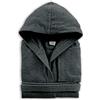 Dolphin Accappatoio spugna EVAN 450 gr 100% cotone morbidissimo uomo/donna con cappuccio (Grigio, XL)