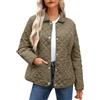 WZMYDBD Gilet Pelliccia Donna Piumino Da Donna, Tinta Unita, A Maniche Lunghe, Trapuntato, Con Bottoni, Giacca Invernale Leggera, Giacca Invernale per Le Mezze Stagioni, Caldo Tampone, Parka
