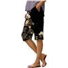 Generico Pantaloncini Donna Lino Pantaloncini Lino Pantalone Cargo Pantaloni Eleganti Lavoro Estivi Corti Cotone Al Ginocchio Di Pantapareo Estivo Leggero Short Salopette Estiva Corta Completo 5Xl Neri Da